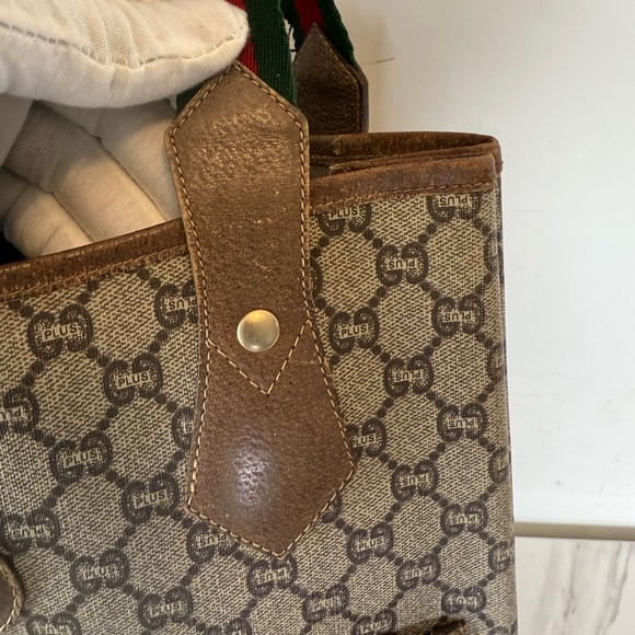 VINTAGE GUCCI GG PLUS Monogram TOTE Bag. - Picture 6 of 14